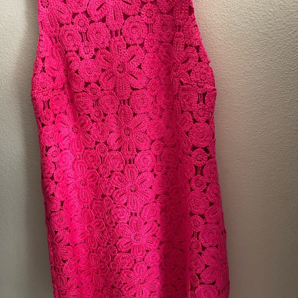 LILLY PULITZER MARQUETTE CROCHET SHIFT DRESS, - Picture 10 of 12
